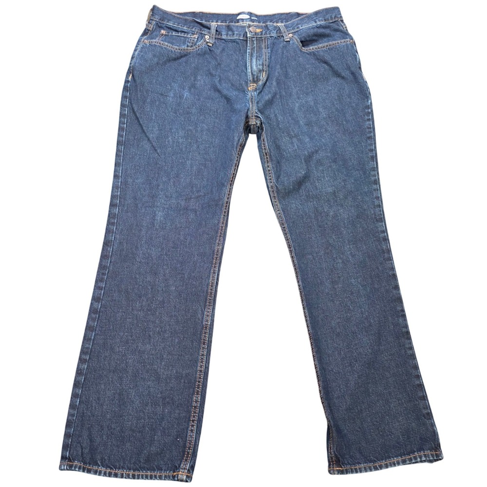 Old Navy Straight Leg Jeans Men's Size 38x30 Dark Wash Blue Denim 100%‎ Cotton
